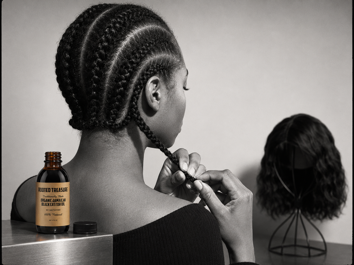 How to Use Jamaican Black Castor Oil Under a Wig Without Buildup