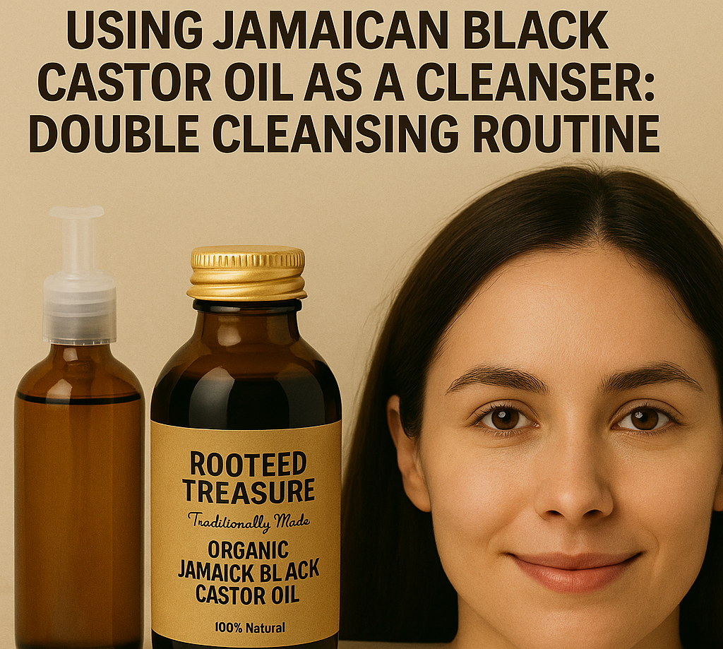 Uso de aceite de ricino negro de Jamaica como limpiador: rutina de dob ...