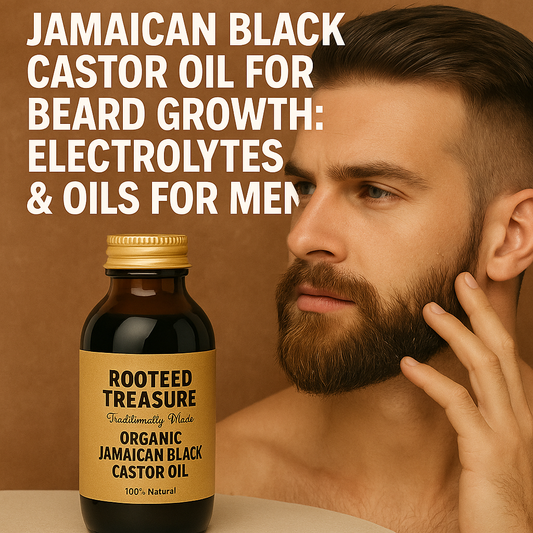 Jamaican Black Castor Oil for Beard Growth: Electrolytes & Oils for Men