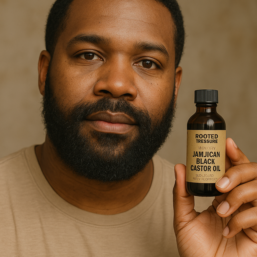 Jamaican Black Castor Oil for Beard Growth: Addressing Patchiness and Texture Naturally