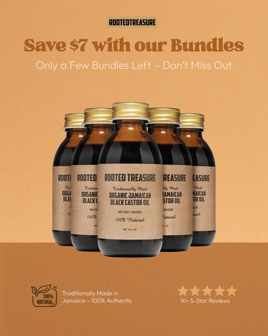 Organic Pure Jamaican Black Castor Oil  4oz & Bundle of 3 Bottles